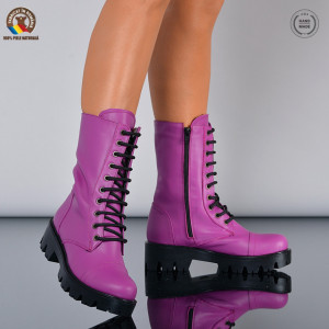 Cizme Dama Piele Naturala Maryn 2 Fuchsia- Need 4 Shoes