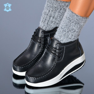 Ghete dama Piele Naturala Zena 2 Negre - Need 4 Shoes