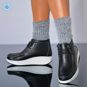 Ghete dama Piele Naturala Zena 2 Negre - Need 4 Shoes
