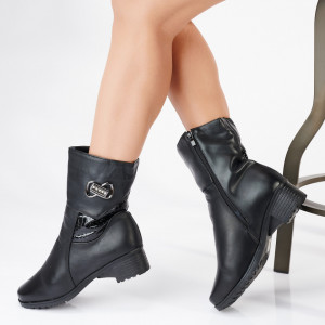 Ghete Dama Imblanite Ara 7 Negre- Need 4 Shoes