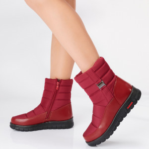 Cizme Dama Imblanite Alfy Rosii- Need 4 Shoes