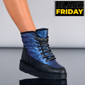 Cizme Dama Imblanite Bertina Navy- Need 4 Shoes