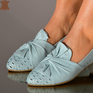 Pantofi Dama Piele Naturala Alma 3  Albastri- Need 4 Shoes