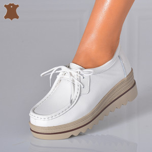 Pantofi Dama Piele Naturala Corso 4 Albi- Need 4 Shoes