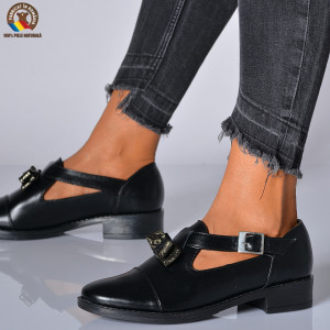 Pantofi Cu Toc Piele Naturala Edesa Negri-Need 4 Shoes