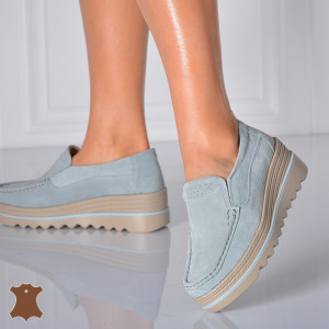 Pantofi Dama Piele Naturala Ibo Albastri- Need 4 Shoes