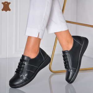 Pantofi Dama Piele Naturala Jesica Negri - Need 4 Shoes