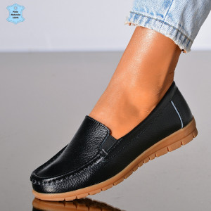 Pantofi Dama Piele Naturala Rolina Negri - Need 4 Shoes