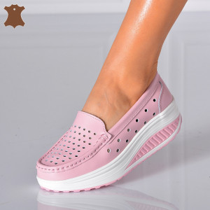 Pantofi Dama Piele Naturala Zena 3 Roz- Need 4 Shoes - Need 4 Shoes