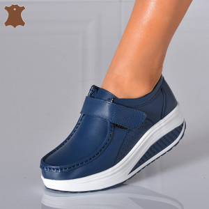 Pantofi Dama Piele Naturala Zena 6 Navy- Need 4 Shoes