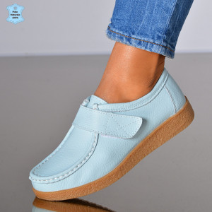 Pantofi Dama Piele Naturala Zora 4 Albastri- Need 4 Shoes