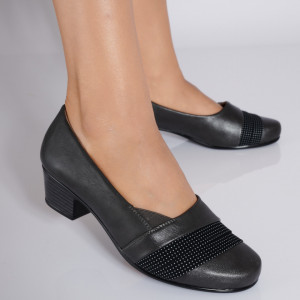 Pantofi Cu Toc Dama Abigail Gri- Need 4 Shoes