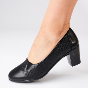 Pantofi Cu Toc Dama Codruta Negri- Need 4 Shoes