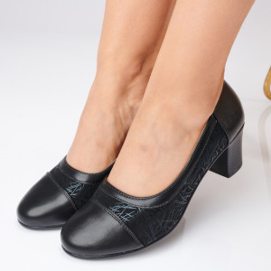 Pantofi Cu Toc Dama Dafina 2 Negri- Need 4 Shoes