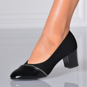 Pantofi Cu Toc Dama Damiana 2 Negri- Need 4 Shoes