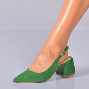 Pantofi Cu Toc Dama Darya Verzi- Need 4 Shoes
