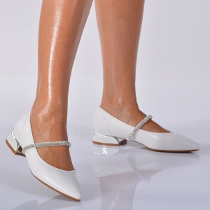 Pantofi Cu Toc Dama Flavy Albi- Need 4 Shoes