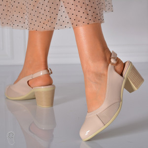 Pantofi Cu Toc Dama Lucy Bej- Need 4 Shoes