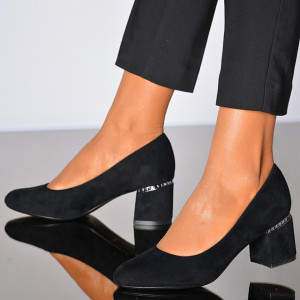 Pantofi Cu Toc Dama Luiza 2 Negri- Need 4 Shoes