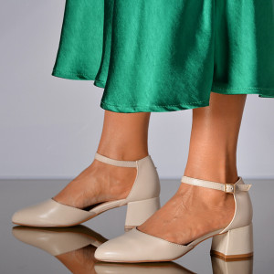 Pantofi Cu Toc Dama Nelya Bej - Need 4 Shoes