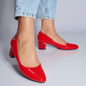 Pantofi Cu Toc Dama Priscila Rosii- Need 4 Shoes