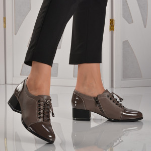 Pantofi Cu Toc Dama Sarina Kaki- Need 4 Shoes