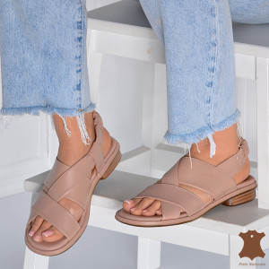 Sandale Dama Piele Naturala Giana Nude- Need 4 Shoes