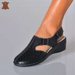 Sandale Dama Piele Naturala Mabel Negre- Need 4 Shoes