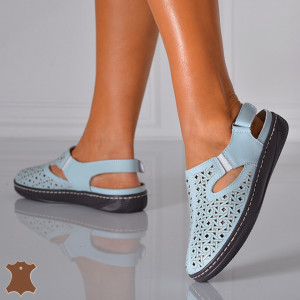 Sandale Dama Piele Naturala Patry Albastre- Need 4 Shoes