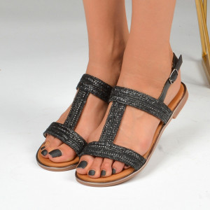 Sandale dama Saloma Negre - Need 4 Shoes
