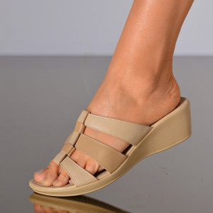 Papuci dama Pepe Beige - Need 4 Shoes