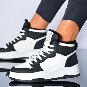 Adidasi Dama Cody Alb/Negru- Need 4 Shoes