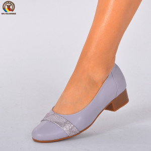 Pantofi Cu Toc Piele Naturala Adelle Lila-Need 4 Shoes