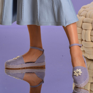 Sandale cu platforma Rosie Mov - Need 4 Shoes