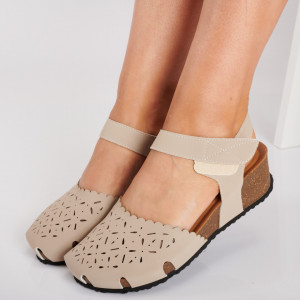 Sandale Cu Platforma Lisandra Bej- Need 4 Shoes