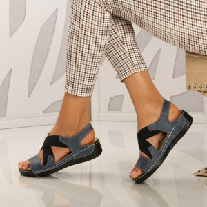 Sandale cu platforma Selin Blue - Need 4 Shoes