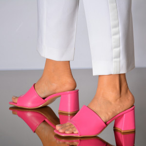 Papuci Cu Toc Anabela Fuchsia- Need 4 Shoes