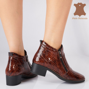 Botine Piele Naturala Adalia Maro- Need 4 Shoes