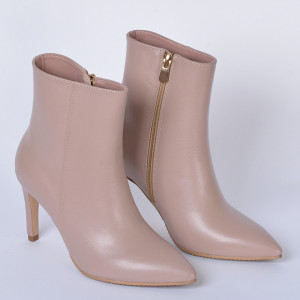 Botine Piele Naturala Marlyn Nude- Need 4 Shoes