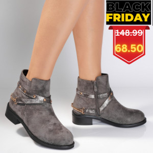 Ghete Dama Casual Camelia Gri-Need 4 Shoes