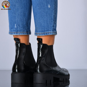Ghete dama Piele Naturala Astra Negre - Need 4 Shoes