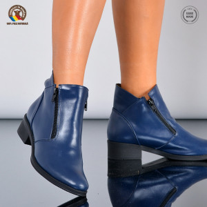 Ghete Dama Piele Naturala Bety 4 Navy - Need 4 Shoes