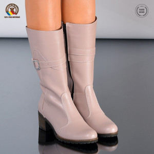Cizme Dama Piele Naturala Issac Nude- Need 4 Shoes