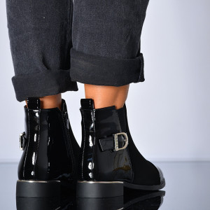 Ghete Dama Imblanite Kunio Negre - Need 4 Shoes