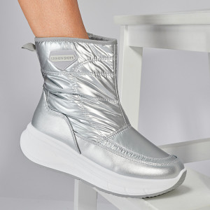 Ghete Dama Imblanite Loki Argintii- Need 4 Shoes