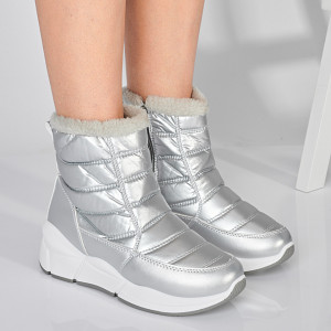 Ghete Dama Imblanite Sergio Argintii- Need 4 Shoes