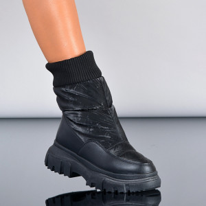 Cizme Dama Imblanite Mavy Negre - Need 4 Shoes
