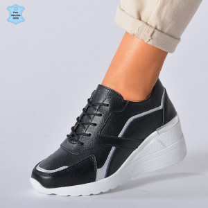 Adidasi Dama Piele Naturala Debby Negri - Need 4 Shoes
