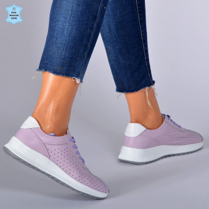 Adidasi Dama Piele Naturala Pamy Lila- Need 4 Shoes
