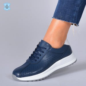 Adidasi Dama Piele Naturala Pamy Navy- Need 4 Shoes